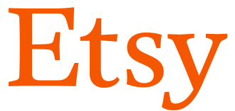 Etsy logo in orange on a white background